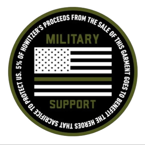 Howitzer Style Men's T-Shirt Support The Red Military Grunt MFG - Picture 9 of 9